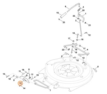 Płytka wspornika, Stihl 61407635430