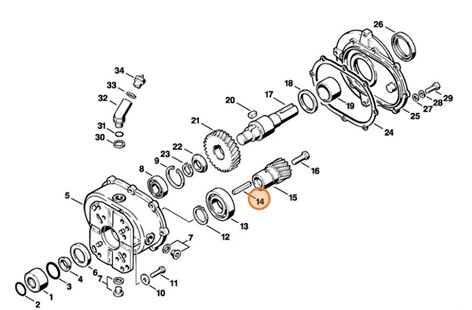 Wpust 6,3x6,3x56, Stihl 94704352870