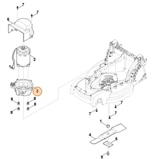 Kołnierz mocowania silnika, Stihl 63117012000