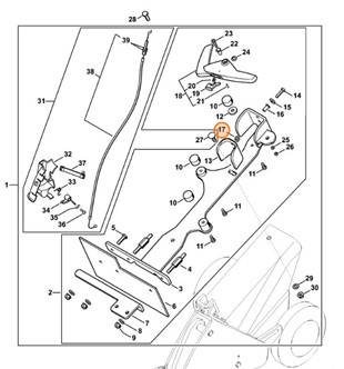Sprężyna dociskowa, Stihl 00009971303