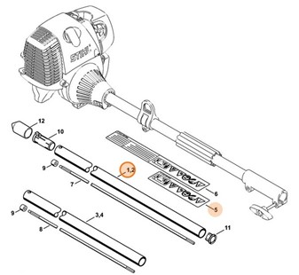 Wysięgnik Ø 25,4 mm, Stihl 46017107108