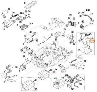 Antena (LTE-M1/GPS), Stihl 63094008402