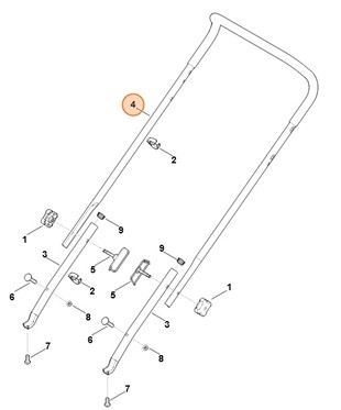 Górna część uchwytu kierującego, Stihl 62907803000