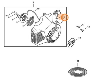 Obudowa wentylatora, Stihl 42290801802