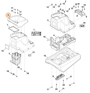 Górna część leja, Stihl 60137017901