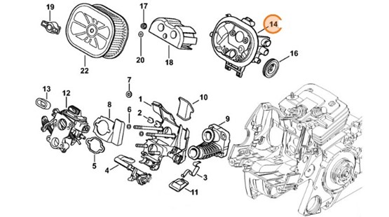 Podstawa filtra (dno), Stihl 11381410900