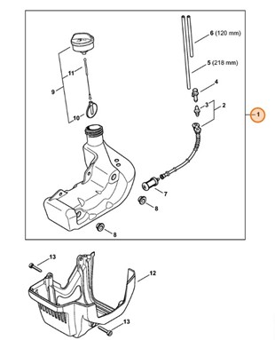 Zbiornik paliwa, Stihl 41513500405