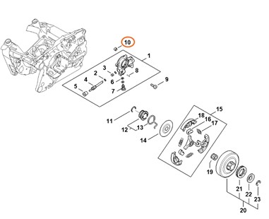 Pierścień uszczelniający B4x2, Stihl 11226495000
