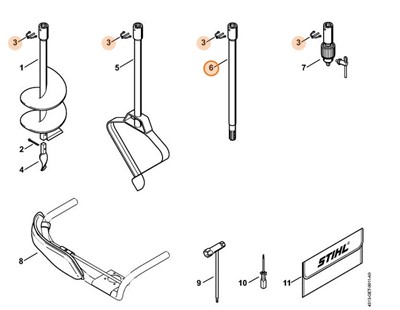 Przedłużenie Wysięgnika 450 mm, Stihl 43116802350
