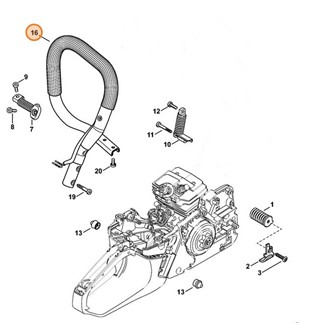 Uchwyt rurowy, Stihl 11437901720