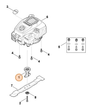 Tuleja noża, Stihl 00007025016