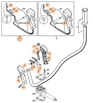 Rękojeść manipulacyjna, Stihl 41447901300