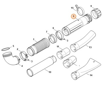 Rura dmuchawy, Stihl 42827001802