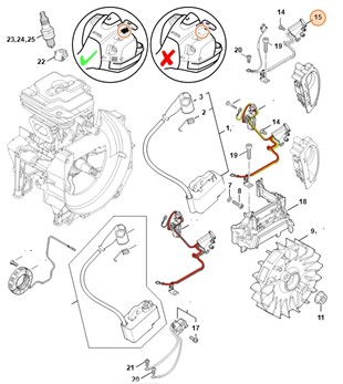 Wiązka kabli, Stihl 41474403006