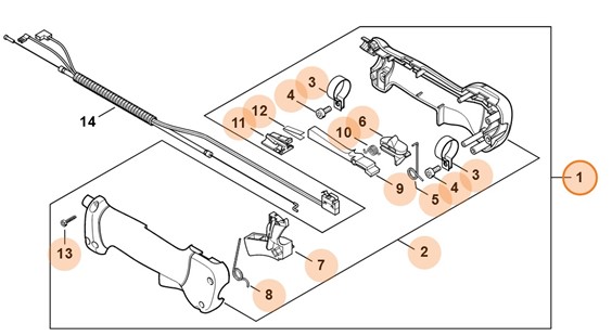 Rękojeść manipulacyjna, Stihl 41377901307