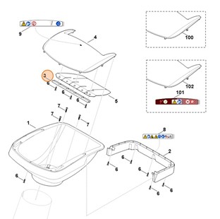 Listwa zaciskowa, Stihl 60127063900