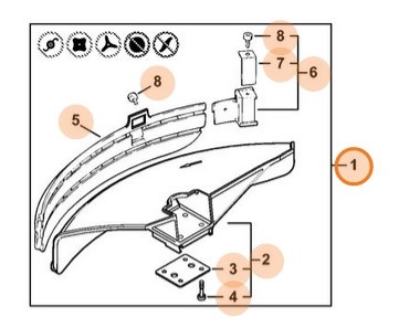 Zestaw osłony, Stihl 41190071013