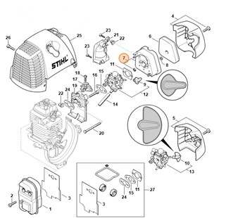 Obudowa filtra, Stihl 41801402805