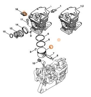 Tłok Ø 44 mm, 41280302002