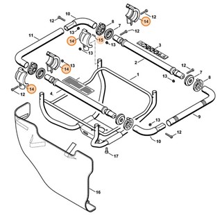 Obudowa AV (antywibracyjna), Stihl 43137900901