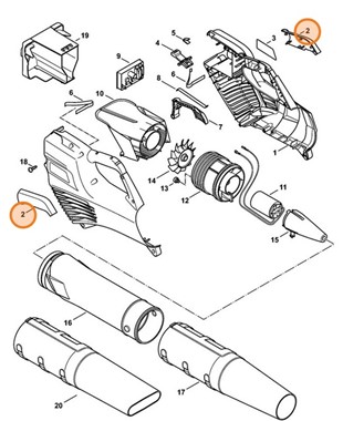 Okładzina uchwytu, Stihl 45237900600