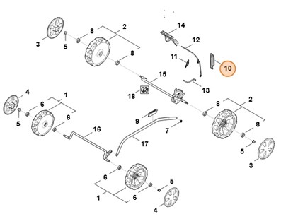 Sprężyna naciągowa, Stihl WA417035100