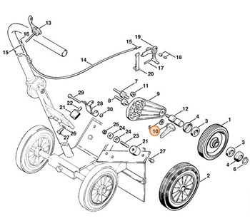 Dźwignia zaciskowa M8, Stihl 95820030471