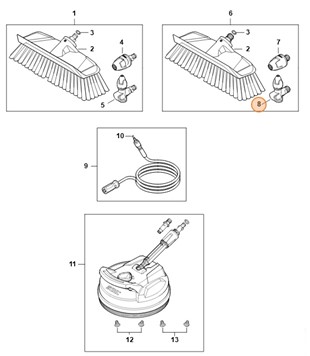 Dysza, ugięta, Stihl 49105006301
