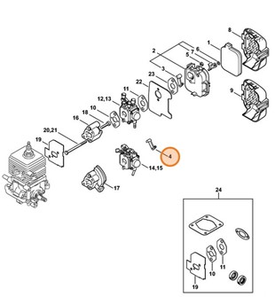Dźwignia, Stihl 41401413700