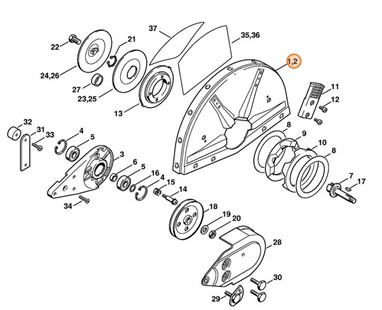 Osłona Ø 350 mm, Stihl 42247008103
