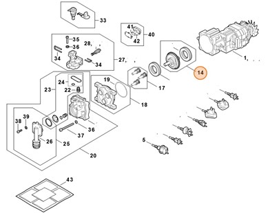 Tarcza zataczająca 11,8°, Stihl RE027608700