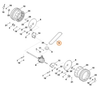 Pasek klinowy, Stihl 63837042110