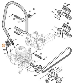 Okładzina zaciskowa, Stihl 42387910910