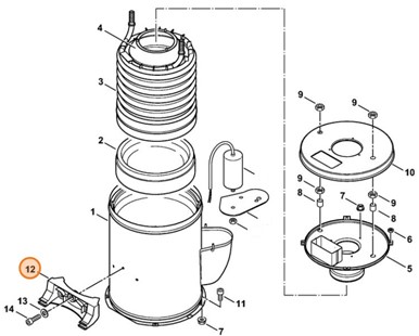 Zawias, Stihl 47707014200