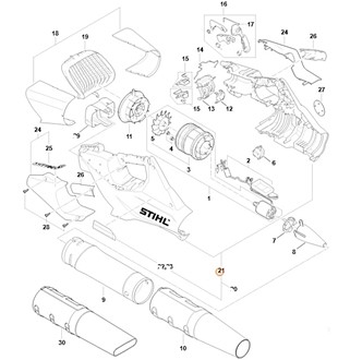 Korpus rękojeści, Stihl BA027901000