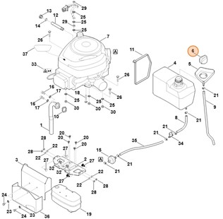 Korek wlewu paliwa, Stihl 61703501501