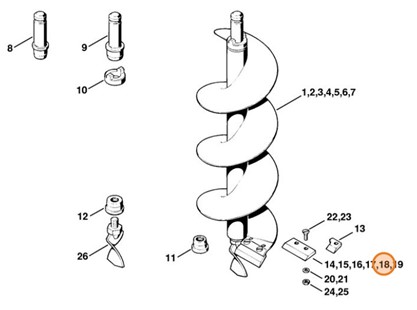 Nóż / noże Ø 280 mm, Stihl 44026823135