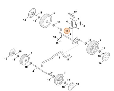 Dźwignia zatrzaskowa, Stihl 63387636000