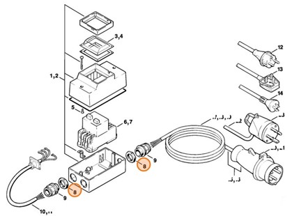 Nakrętka sześciokątna, Stihl 07510307004