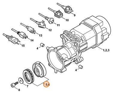 Tarcza zataczająca 8,1°, 1,7 kW, Stihl 47757608700