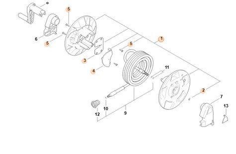 Bęben nawojowy węża, Stihl RE015008100