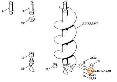 Nóż / noże Ø 120 mm, Stihl 44026823105