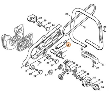 Dźwignia napinająca, Stihl 42216642100