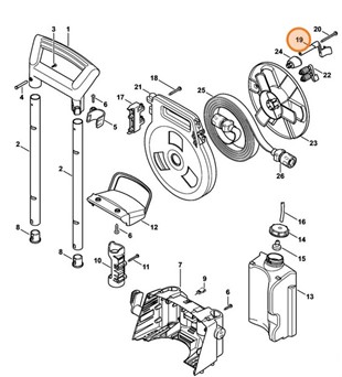 Mocowanie zatrzaskowe, Stihl 49005011500