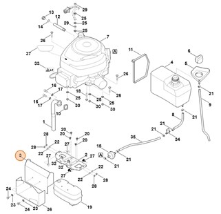 Osłona blaszana, Stihl 61601453700