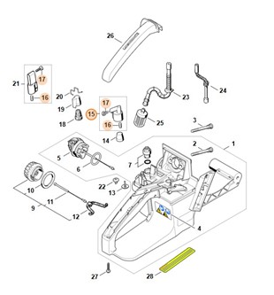 System kompensacji ciśnienia w zbiorniku paliwa, Stihl 11213505802