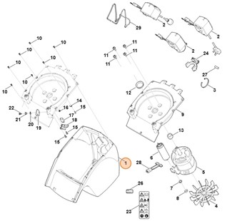 Pokrywa silnika, Stihl 60087065601