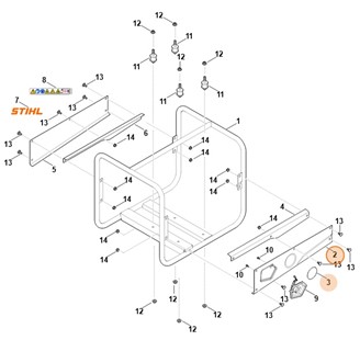 Blacha boczna, Stihl VB047007205