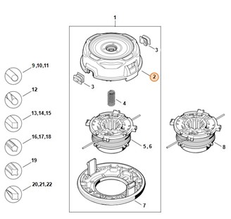 Część górna, Stihl 40037109601