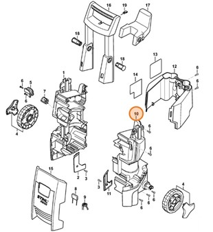 Rama - strona lewa, Stihl 47877913501